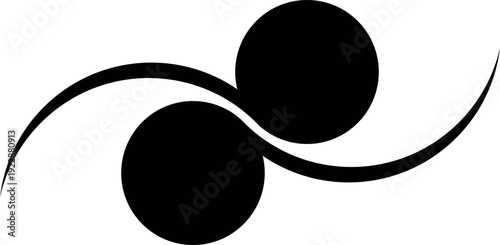 Abstract Infinity Wave Logo Vector