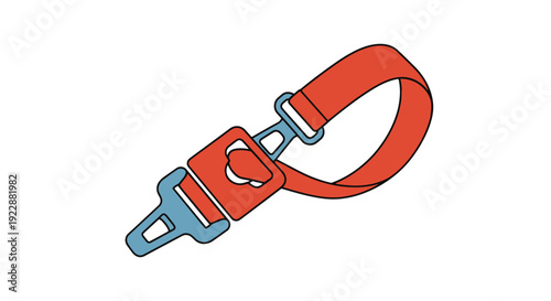 Seatbelt Reminder soft abstract creative illustration