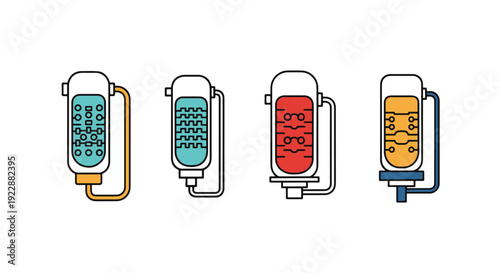 Reflux Condenser modern soft color vector