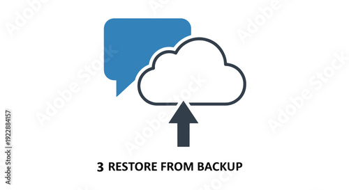 Restore Chat Line bold creative color illustration