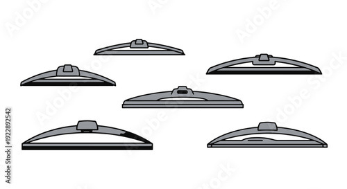 Wiper Line art minimal abstract style vector bold color