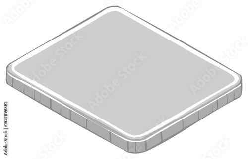 Isometric Orthopedic Mattress Structure Showing Square Edge Design for Health Support