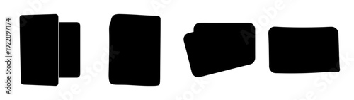 Mobile payment devices set flat design vector illustration scalable graphic art