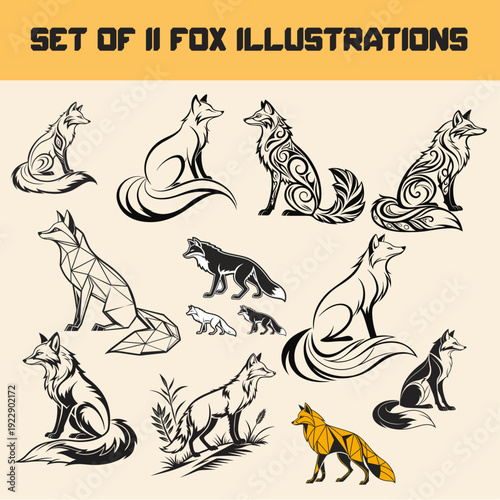 Creative Fox Vector Collection
