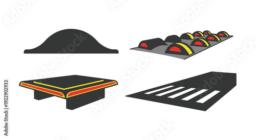 Speed Breaker Line abstract clean tone illustration