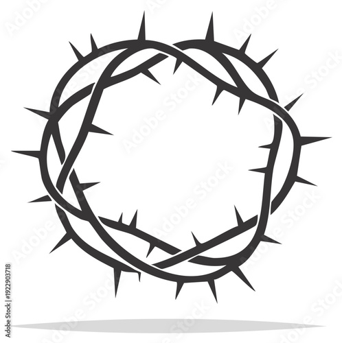 Symbolic Crown of Thorns Representing Sacrifice Suffering and Religious Symbolism