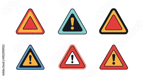 Warning Triangle minimal smooth style illustration Free Download Warning Triangle minimal smooth style illustration - GFXLoad