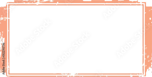 Distressed Frame with a Textured Border and Blank White Space for Content - Design Element