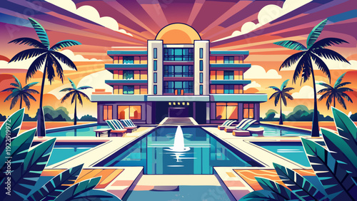 Very beautiful The Setai Miami Beach blends Asian inspired design, serene oceanfront pools, and refined Art Deco elegance in Florida, USA.
