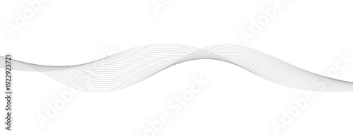 Elegant Abstract Wavy Lines on White Background