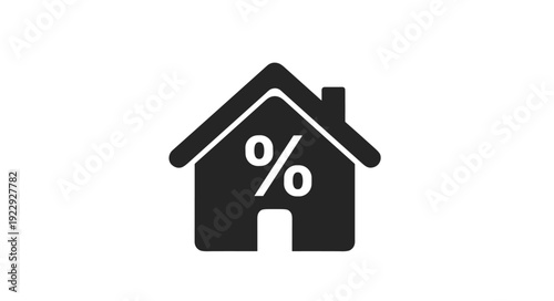 House With Percentage Symbol Icon