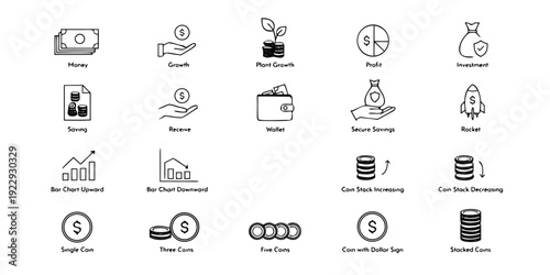 Financial Representing Money Growth Investment Savings and Rocket Launch