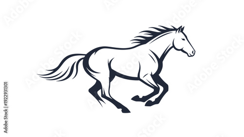 Galloping Horse Silhouette