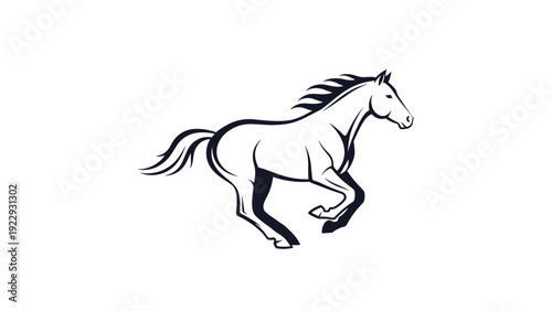 Galloping Horse Silhouette