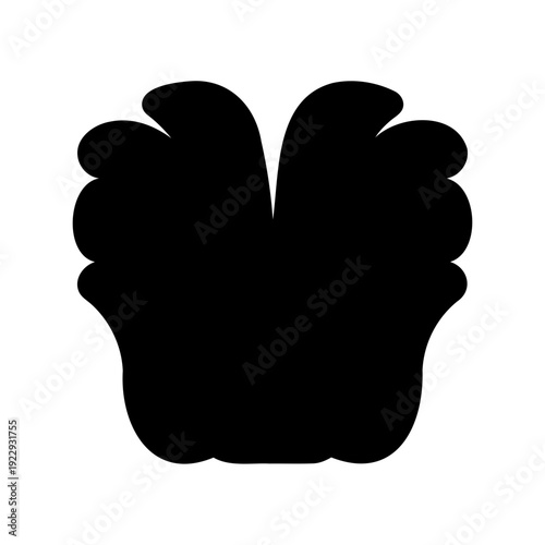 Black paw print icon