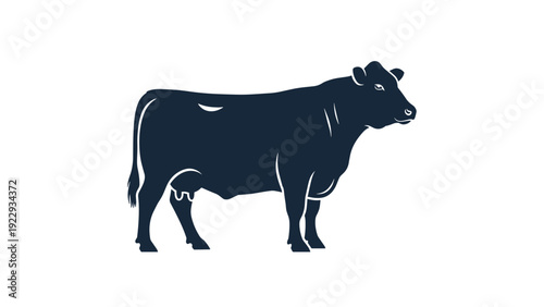 Minimalist Dairy Cow Profile Icon