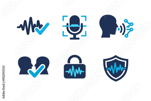 No scan icon generation match simple vector checkmark pattern white text symbol