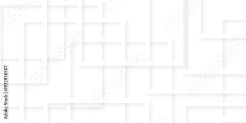 Vector abstract background seamless line. Abstract minimal geometric white and gray light background design. white transparent material in triangle diamond and squares shapes in random geometric.