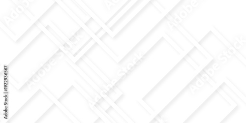 Vector abstract background seamless line. Abstract minimal geometric white and gray light background design. white transparent material in triangle diamond and squares shapes in random geometric.