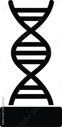 DNA Sequencer silhouette vector art Illustration