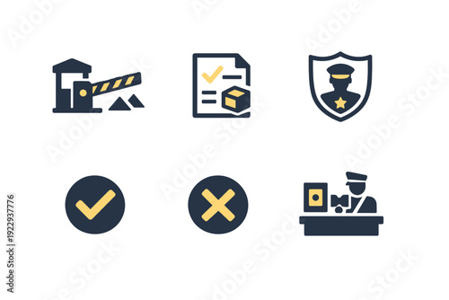 Vector generation no image approval numbers icon letters background entry simple customs