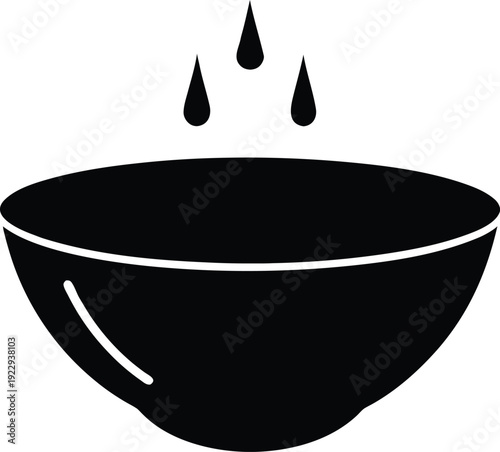 Evaporating Dish silhouette vector art Illustration