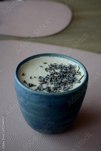 lavender raff with coconut milk