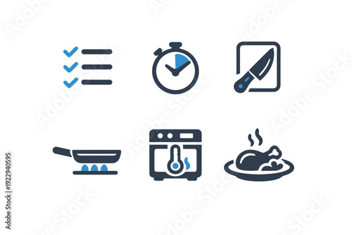 Step numbers stovetop vector generation image simple board background letters icon no