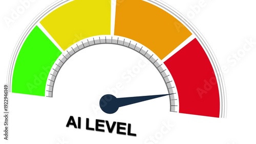 Digital business and innovation concept. Business, technology, internet and network concept. Virtual screen of the future. Motion graphics of mater level concept