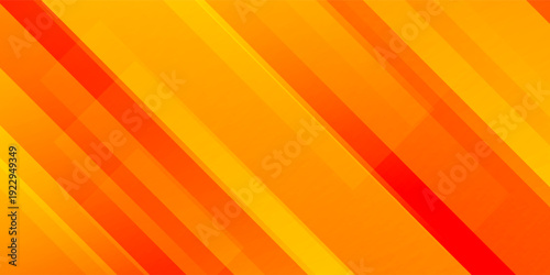 Abstract yellow orange background with diagonal lines. Red yellow texture with smooth gradient and stripes. Modern template for banner, presentation, flyer, poster, brochure, magazine. Vector backdrop