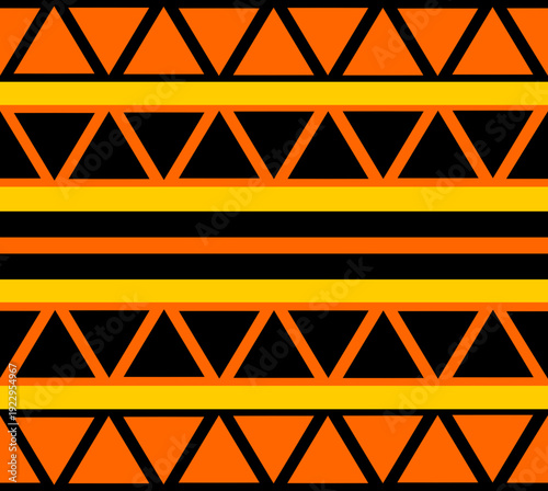  Arrière plan thème "triangles'  jaune, orange et noir