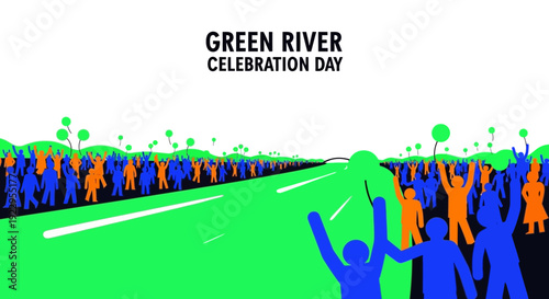 Green River Celebration Day Crowd