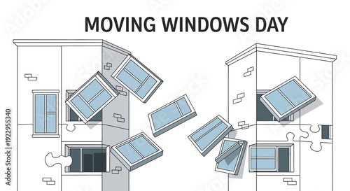 Moving Windows Day - Puzzle Buildings