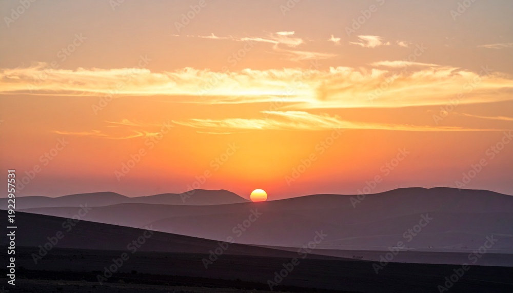 Fototapeta premium sunset in the mountains