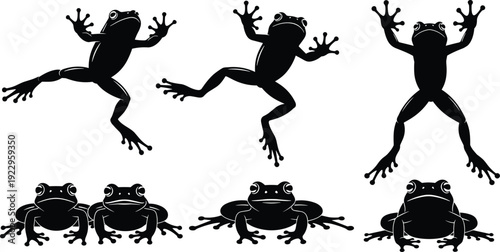 Best Selling Frog Silhouette Art Collection – Unique Posters, Stylish T-Shirts, Modern Home Decor, Creative Marketplace Designs, Nature Lovers, Artistic Inspiration