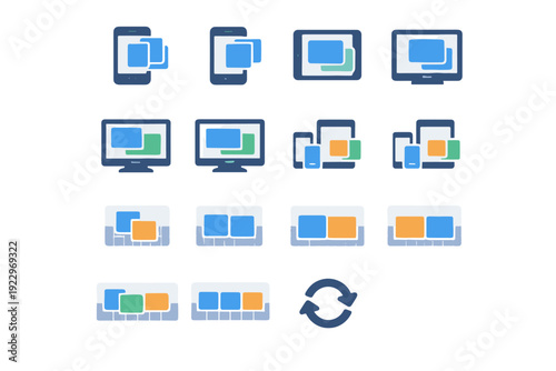 Layout generation mode copy image compact simple tablet icon desktop expanded duplicate