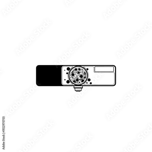 Digital Projector Device Top View Icon