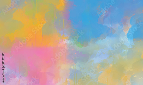 Soft flowing watercolor background with layered splashes and blended design