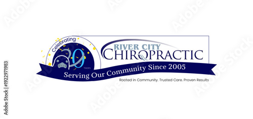 20th Anniversary addition to the existing logo design.