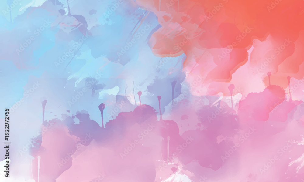 Obraz premium Abstract watercolor splash background with smooth flowing texture and artistic paint blending