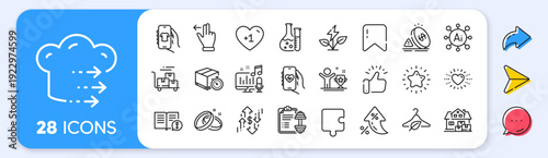 Podcast, Winner cup and Delivery timer line icons. Interest rate, AI generate, Inflation icons. Pack of Dumbbell, Slow fashion, Wedding rings icon. Health app, Shop app, Dollar rate pictogram. Vector