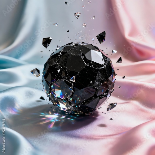 Obsidian Nexus: Refractions in Scandinavian Silk