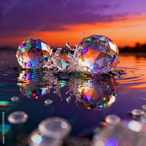 Prism Decay: Sunset Crystal Explosion