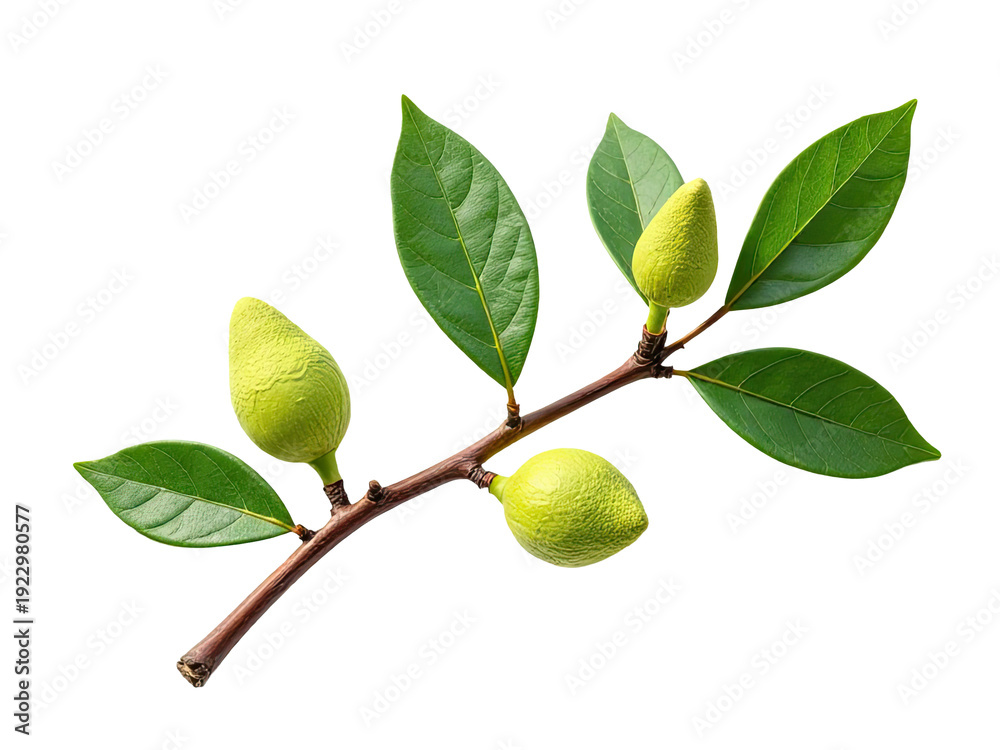 custom made wallpaper toronto digitalA close-up shot of a lemon tree branch with lush green leaves, perfect for decoration or as a still life photograph