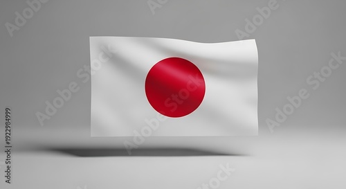 Free Download The flag of japan waving on a gray background - GFXLoad