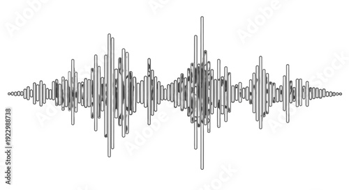 Sound Waveform Audio Signal Digital Representation.
