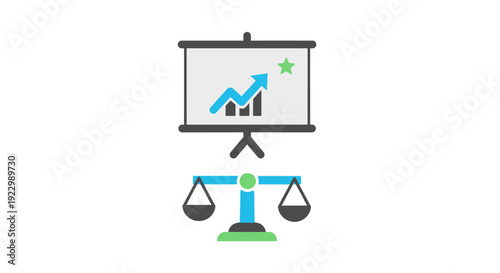 Business finance growth balance concept.