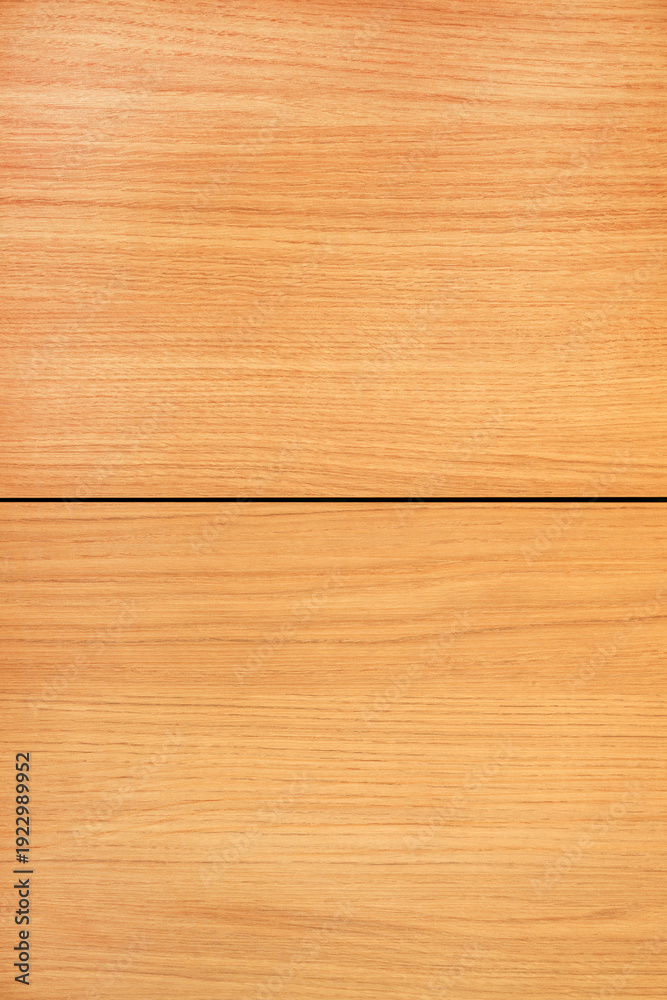 Fototapeta premium Light wood veneer texture background with natural grain pattern, seamless surface detail.