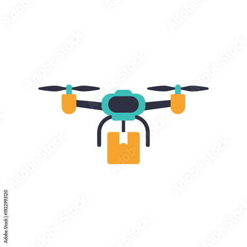 Drone Delivering Package with Precision and Speed.