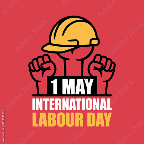 A graphic illustration celebrating International Labour Day